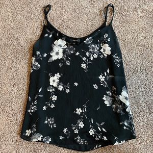 Black chiffon floral Babaton tank